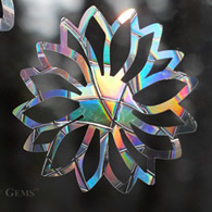 Flower Window Gems, Set of 9