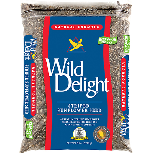 Wild Delight Striped Sunflower Wild Bird Seed, 5-lb bag