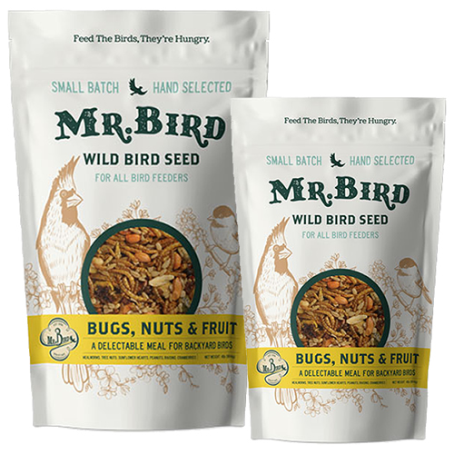 Mr. Bird Bugs, Nuts, and Fruit Wild Bird Seed, 2 or 4-lb bag
