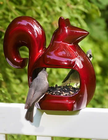 Ruby Squirrel Bird Feeder