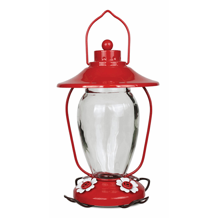 Duncraft.com: Lantern Style Glass Hummingbird Feeder