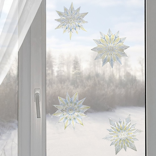 Nordic Stars Decorative Window Accent