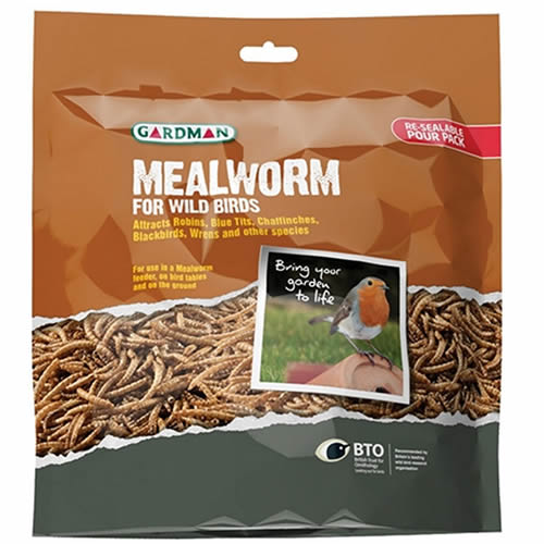 Dried Mealworm Pouch, 7 Ounces