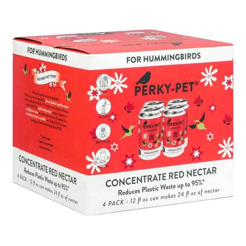 Perky-Pet® Red Hummingbird Nectar Concentrate, 12 oz., Box of 4