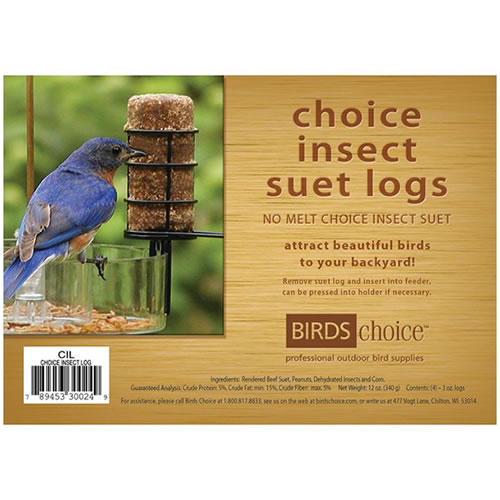 Insect, 4 Suet Logs