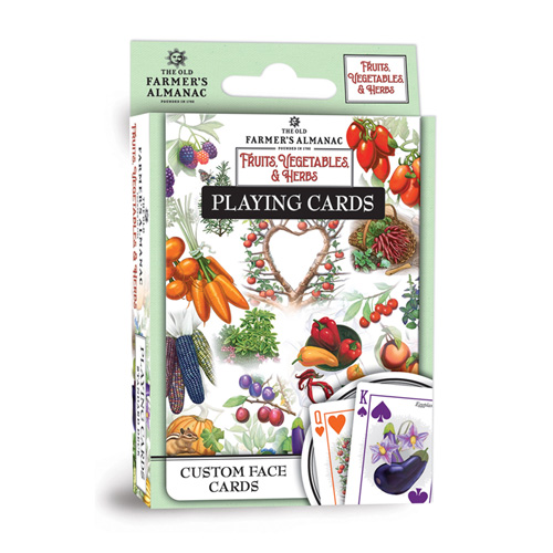 Farmer's Almanac Fruits Vegetables & Herbs Playing Cards