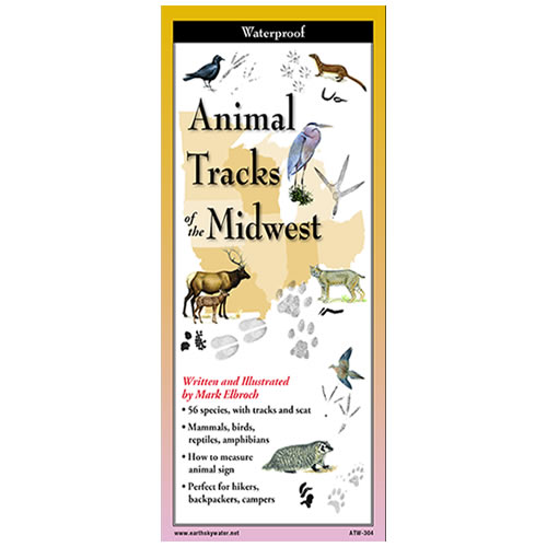 Animal Tracks of the Midwest Folding Guide