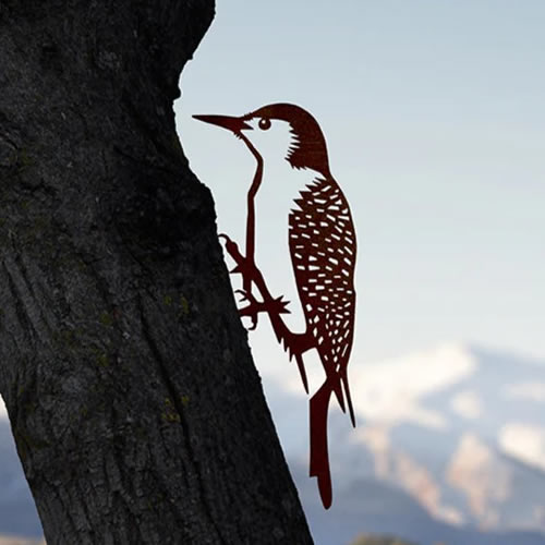 Metal Red-Bellied Woodpecker