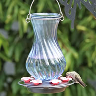 Perfect Pitcher Antique Glass Gravity Hummingbird Feeder