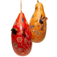 Hummingbird Gourd Birdhouse, Choose from 2 Colors